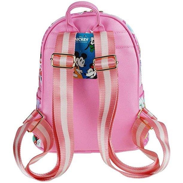 Minnie Mouse 11" Vegan Leather Mini Backpack Large print