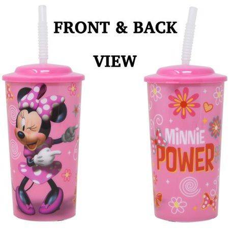 Minnie Mouse 16oz Sports Tumbler with Lid and Straw - 2 Pack