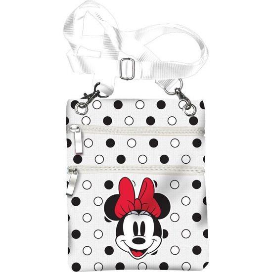 Minnie Mouse Dots White Passport Bag