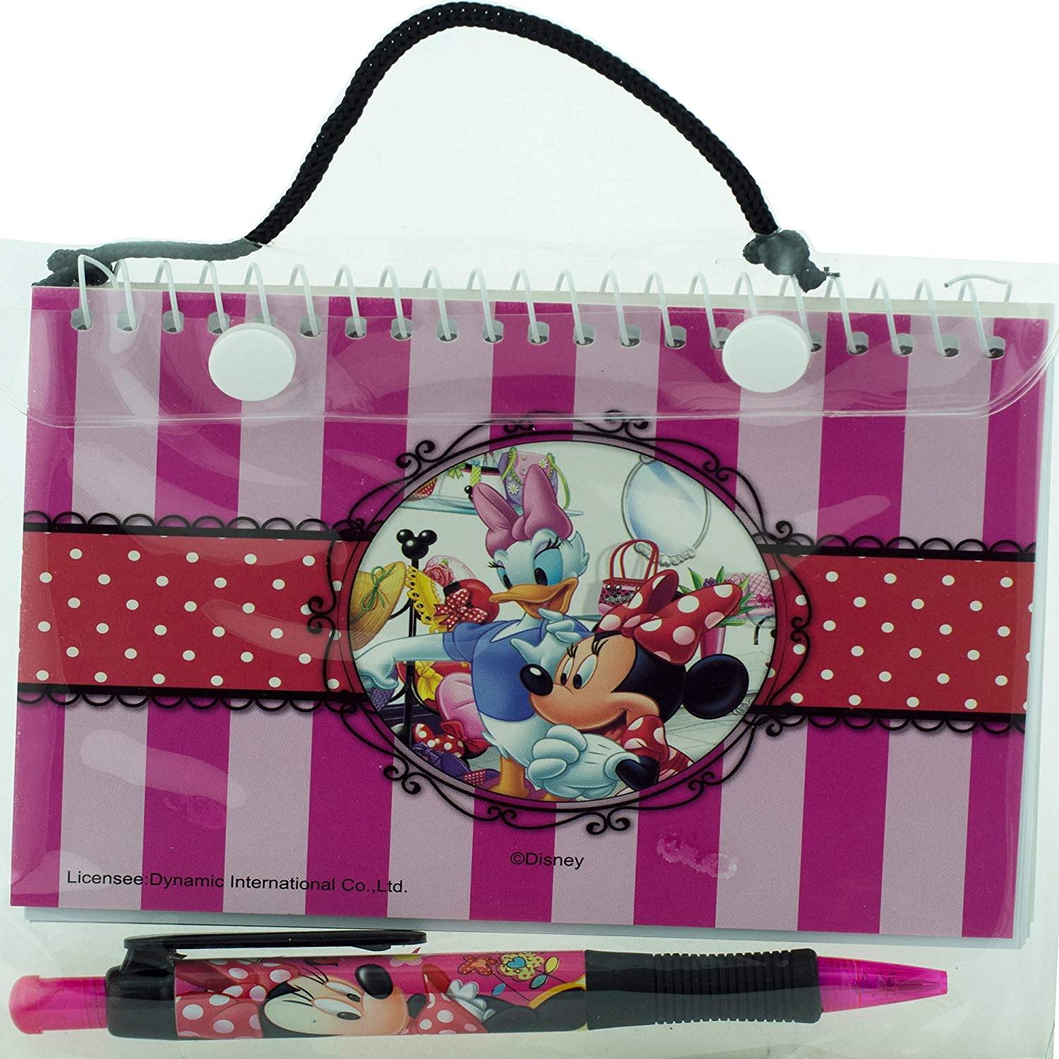 Minnie Mouse Pink Autograph Book With Pen