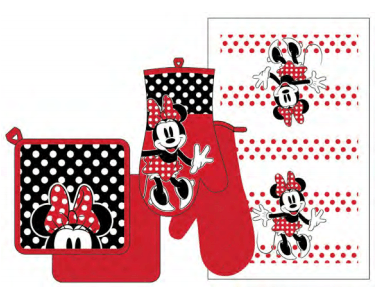 Minnie Mouse  Rock  The  Dots  3pc Kitchen Set