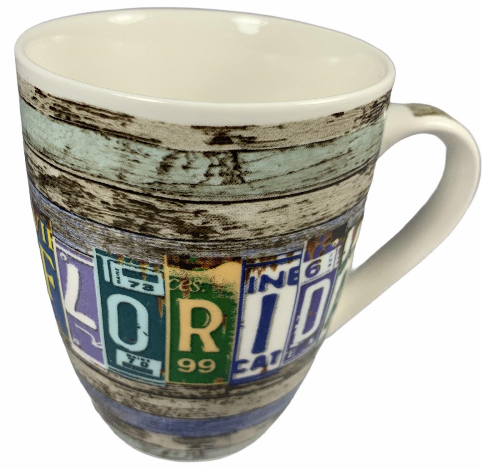 Mugs In A Box Rusty License Plate Driftwood