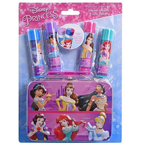 New Princess 4pk Swirl Lip Balm with Tin on Card