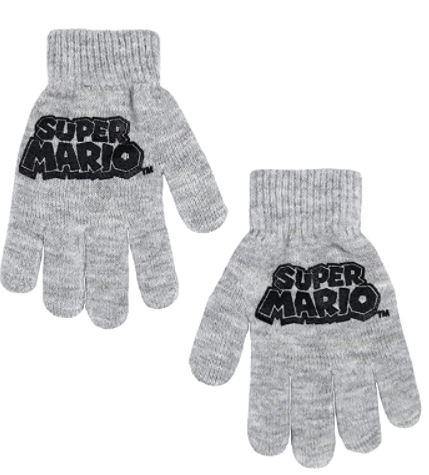 Nintendo Boy's Super Mario Cold Weather Hat and Glove Set