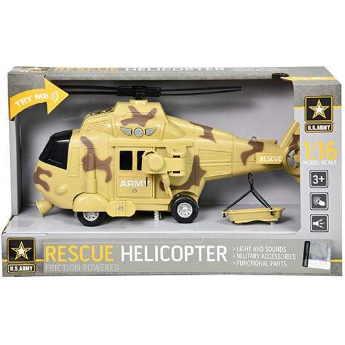 Official USA Army Brand Friction Helicopter