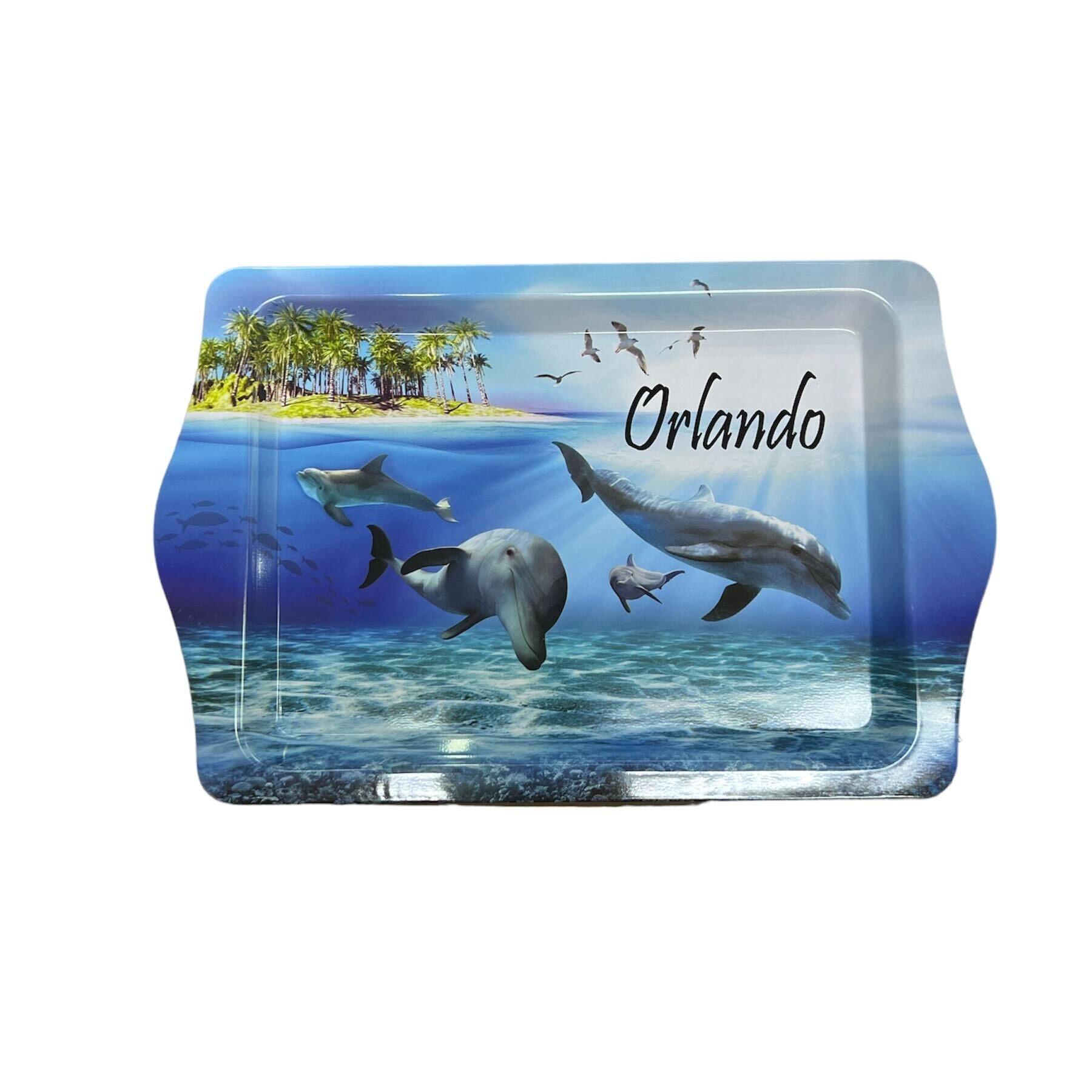 Orlando Dolphins in the Sea Metal Tray