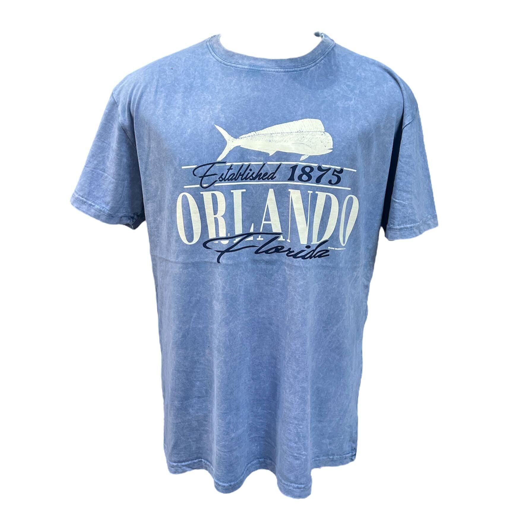 Orlando FL Established 1875 Fish Garment Dye Tee