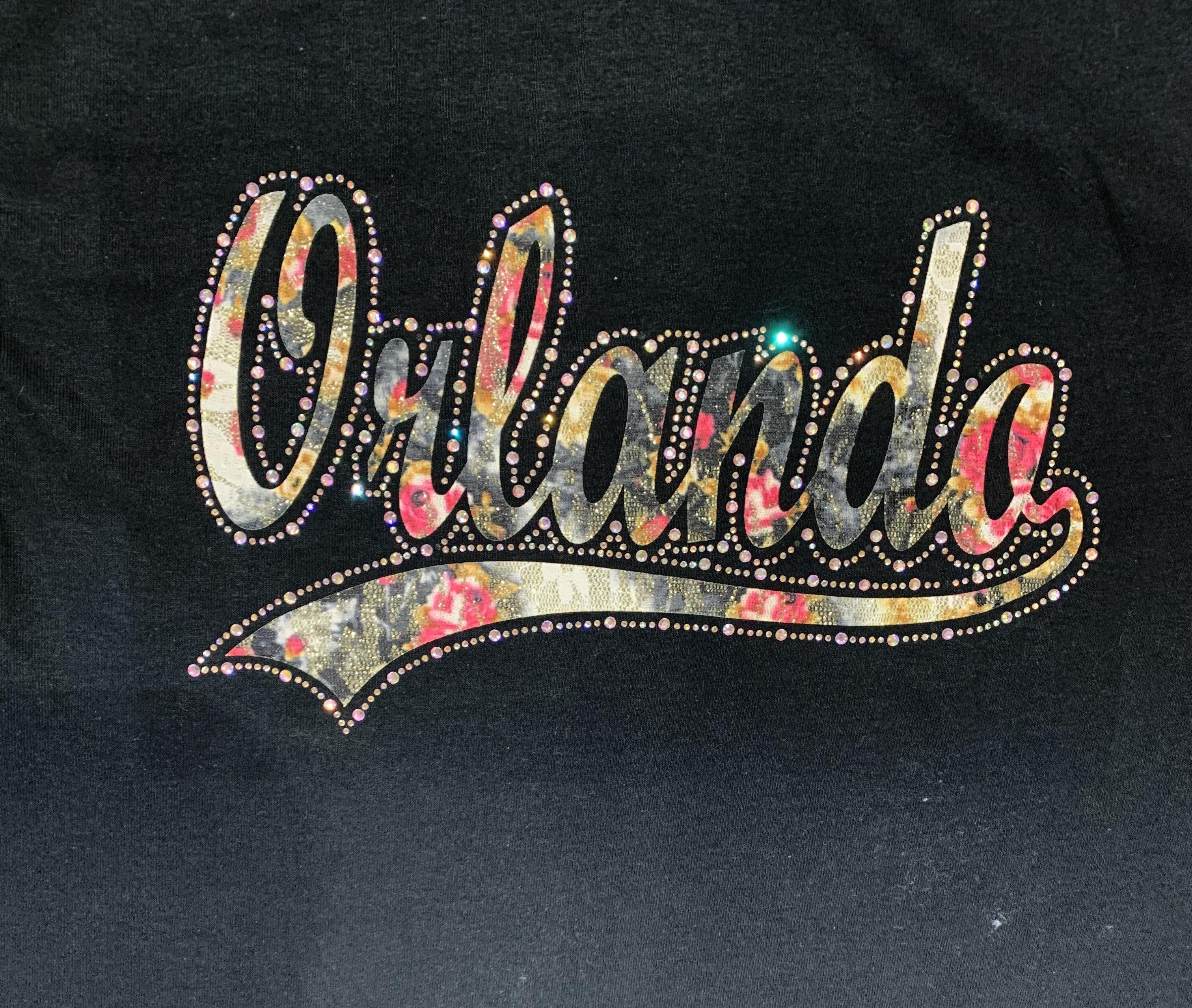 Orlando Floral Curve Black