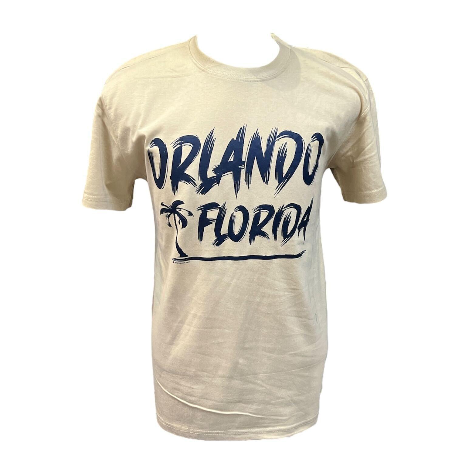 Orlando Florida Pam Tree Beige Garment Dye Tee