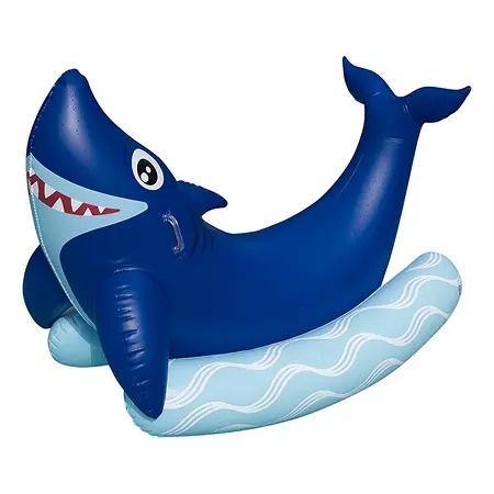 Oversized Shark Inflatable Ride-On Float