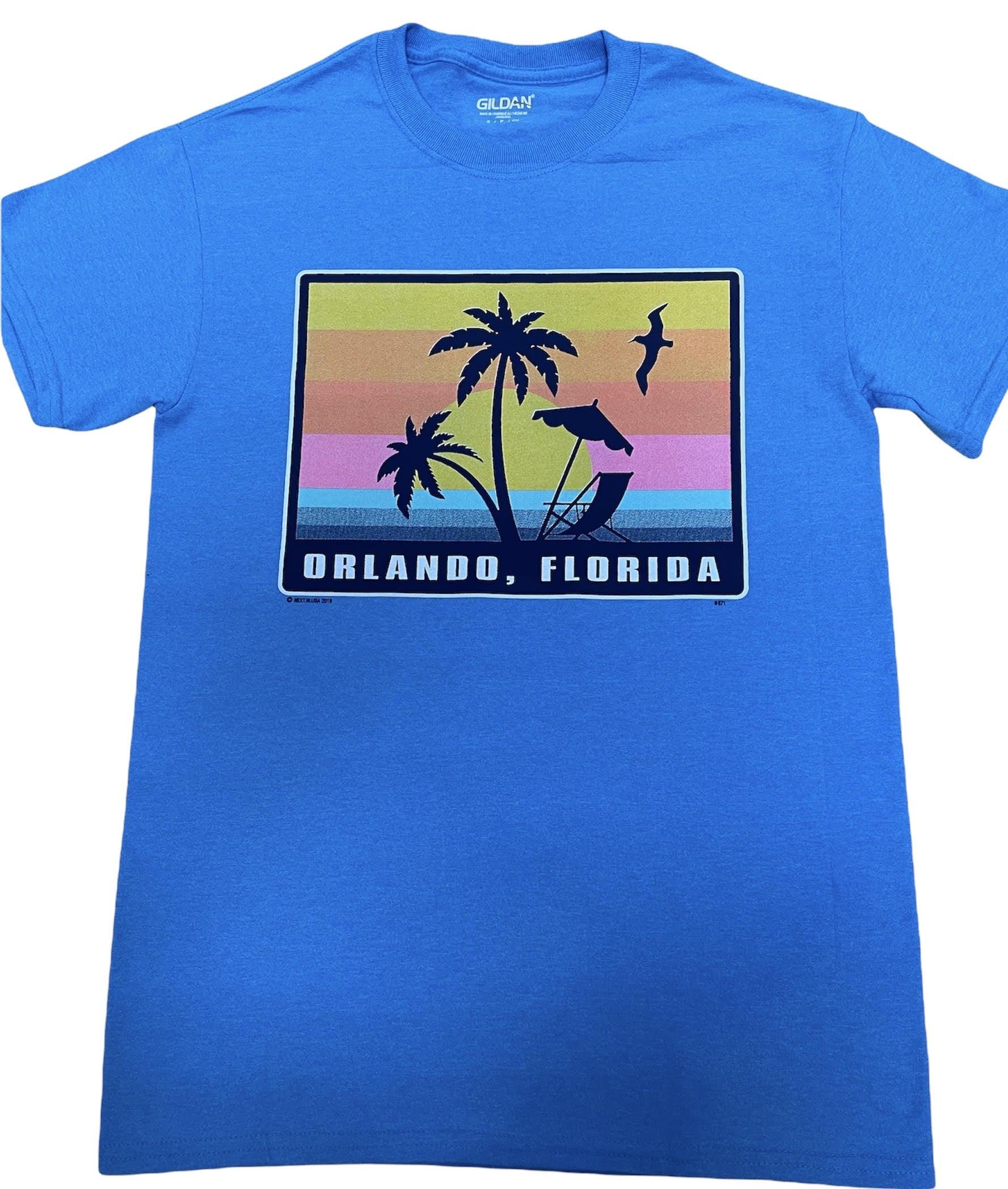 Palm Trees Heather Sapphire Orlando T-shirt