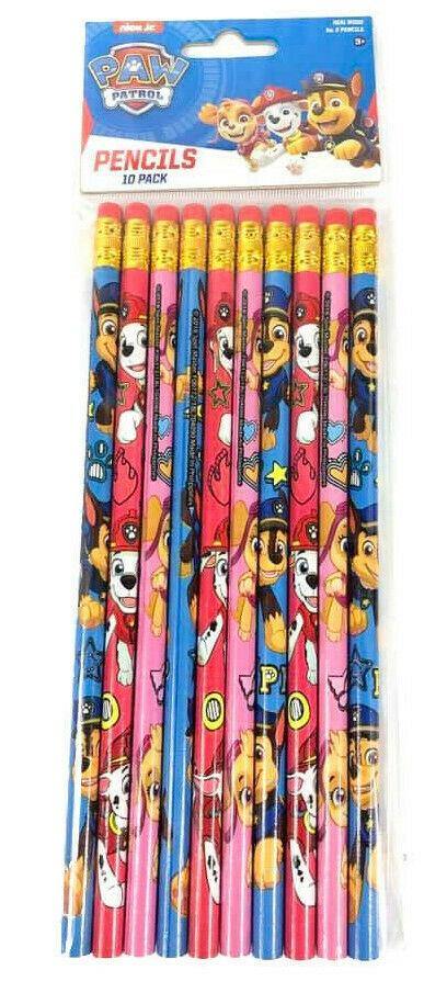 PAW PATROL 10PK WOOD PENCIL IN POLY BAG