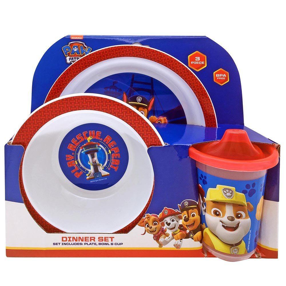Paw Patrol 3pc Dinner Set