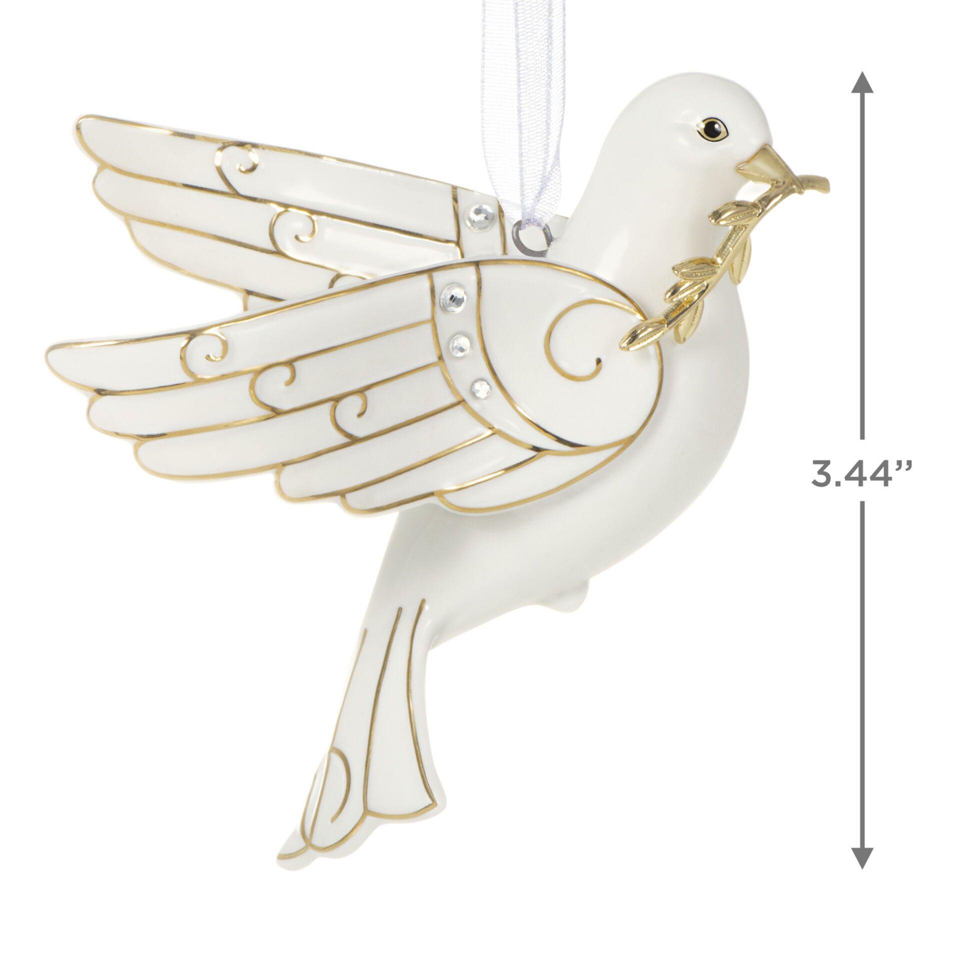Peace Dove Porcelain Ornament