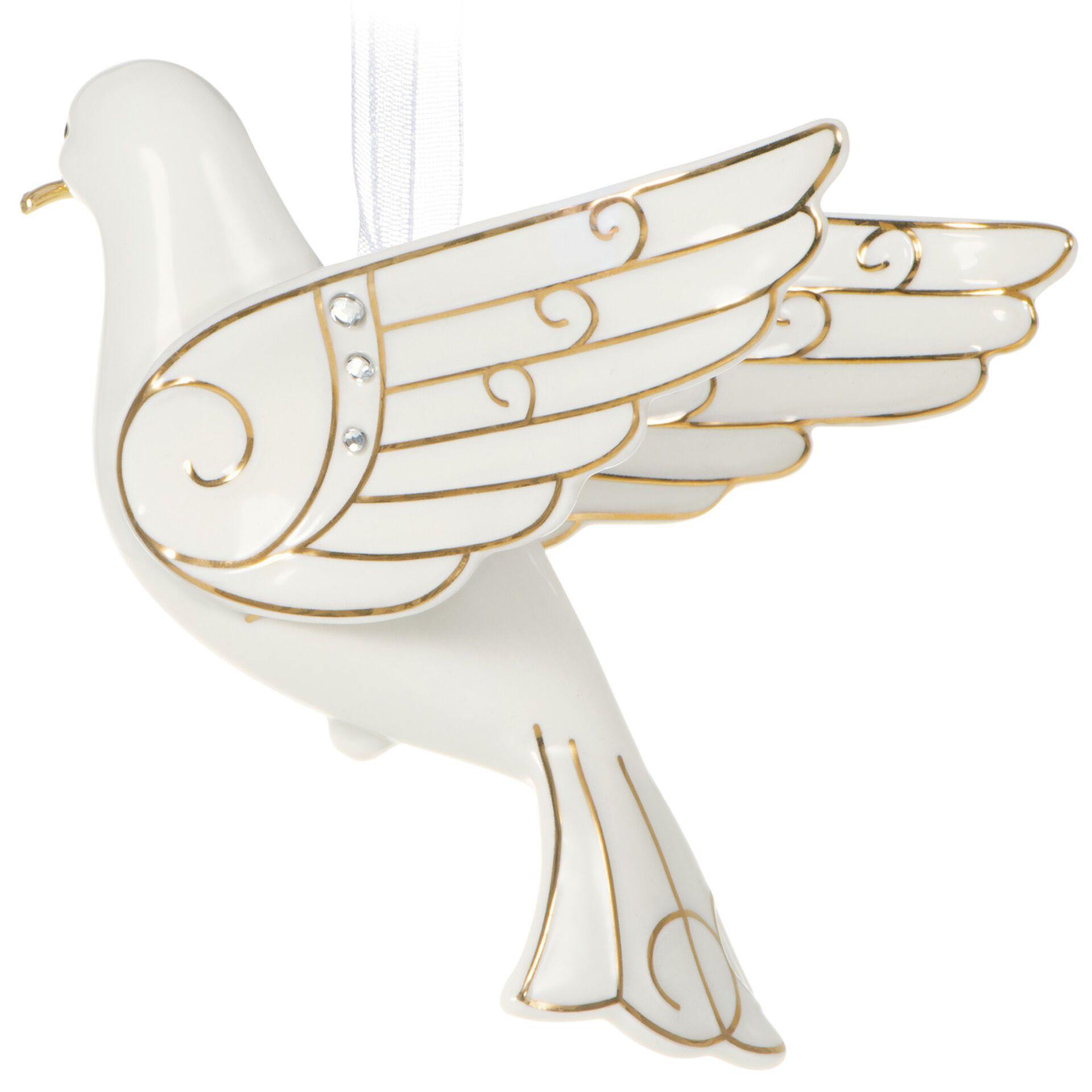 Peace Dove Porcelain Ornament