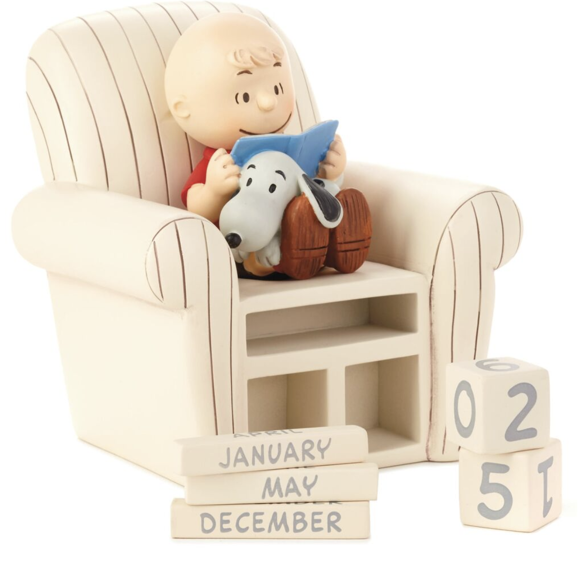 Peanuts Charlie Brown Chair and Snoopy Perpetual Calendar
