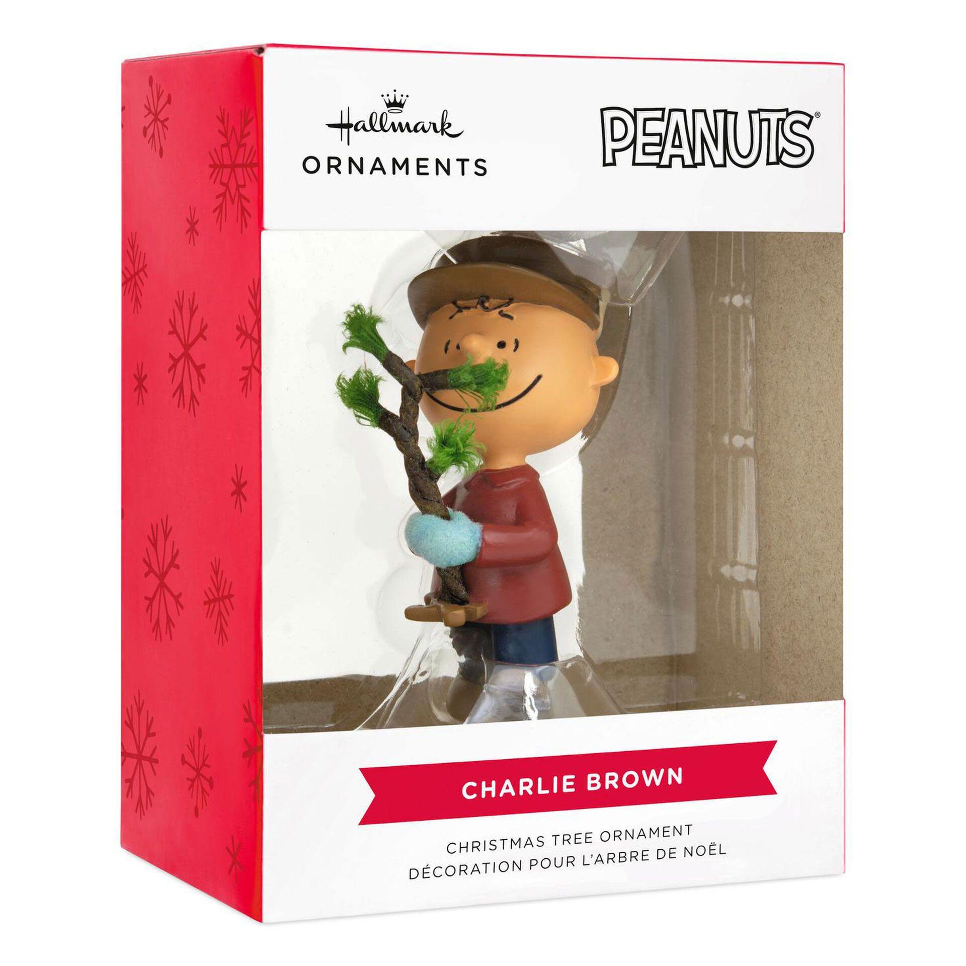 Peanuts Charlie Brown With Tree Hallmark Ornament