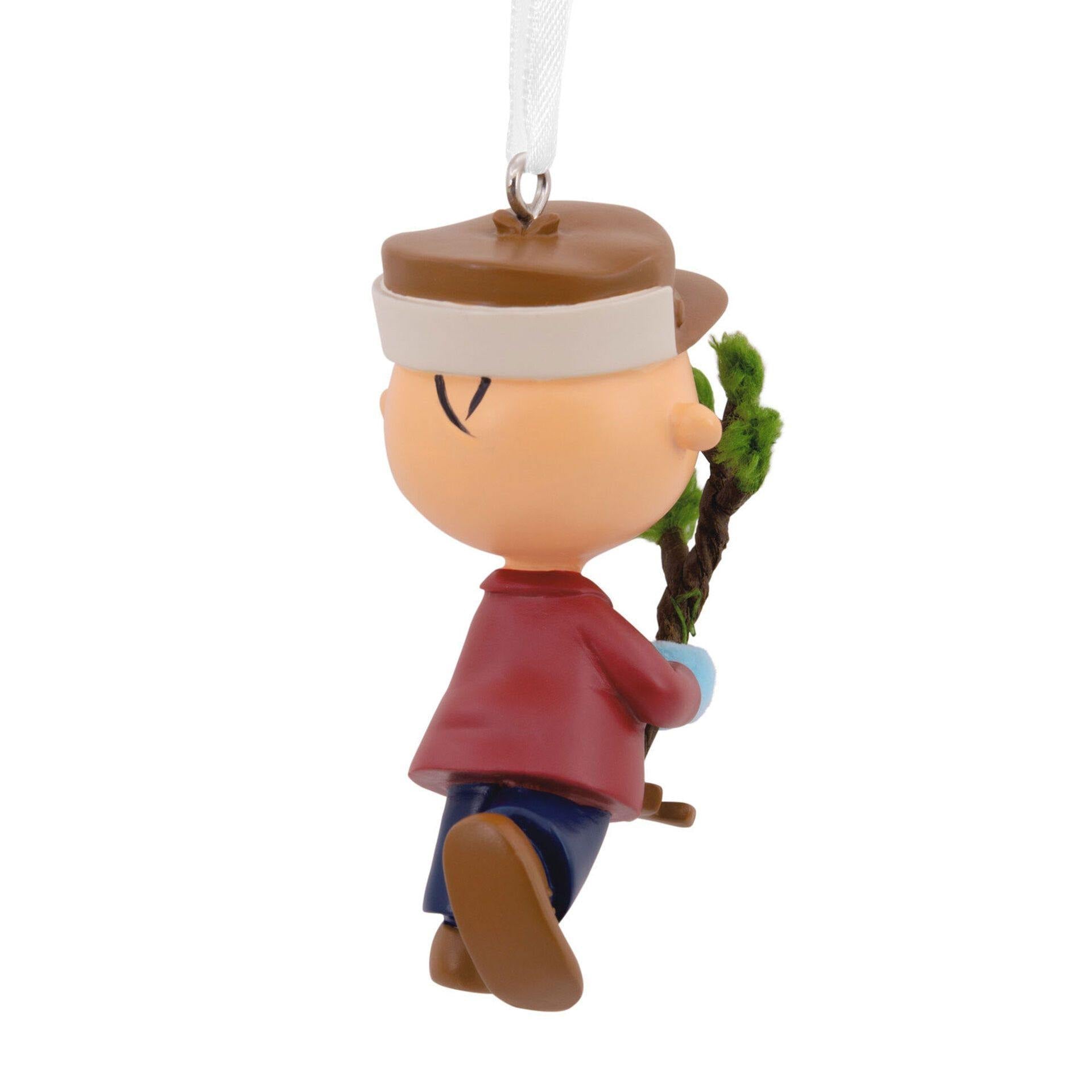 Peanuts Charlie Brown With Tree Hallmark Ornament