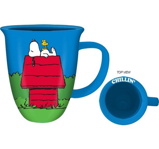 Peanuts Snoopy and Woodstock Chillin' 16 Ounce Ceramic Wide Rim Mug