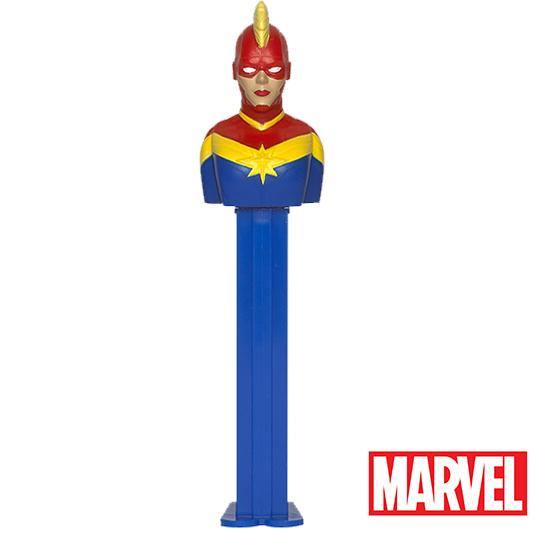 PEZ Marvel Candy Dispenser on Blister Card with 3 Packages of Candy