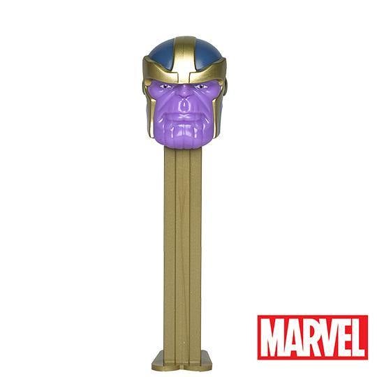 PEZ Marvel Candy Dispenser on Blister Card with 3 Packages of Candy