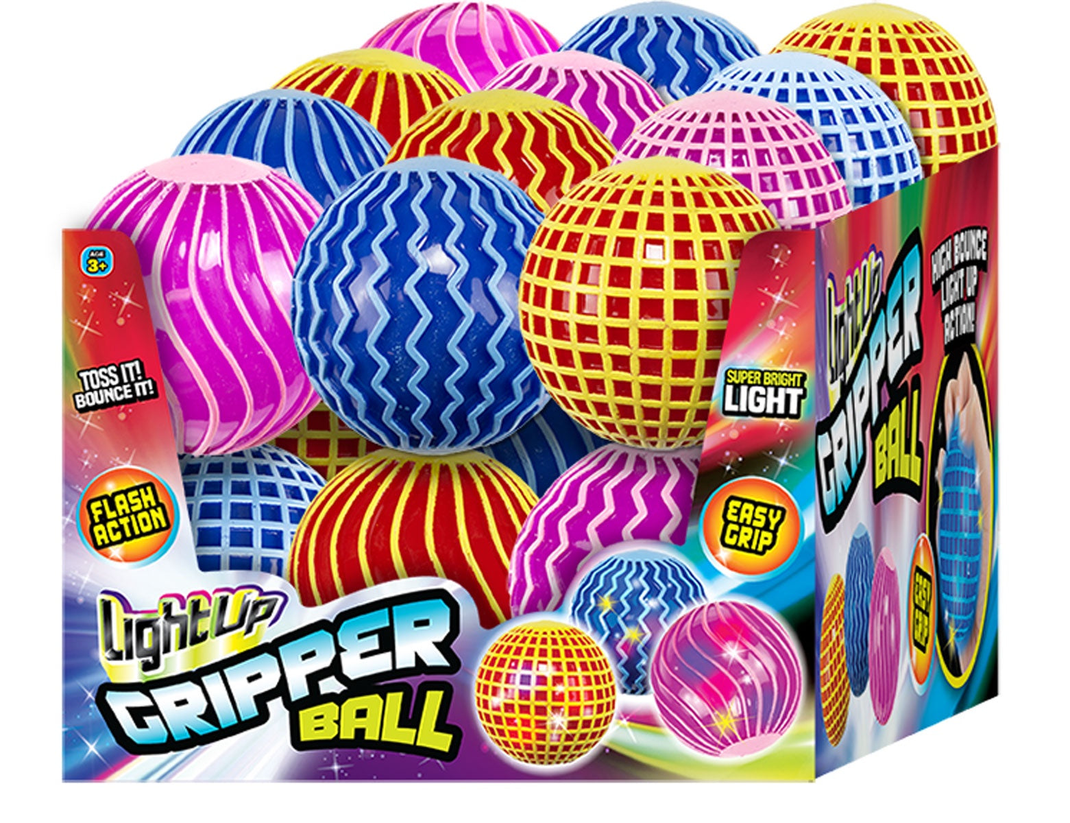 Light Up Gripper Ball Assorted