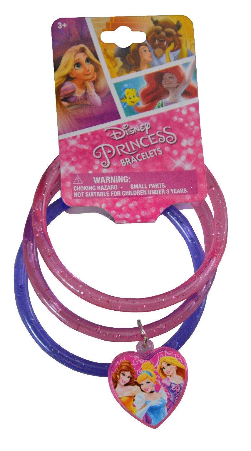 Princess 3 on Glitter Bangles with Plastic Charm