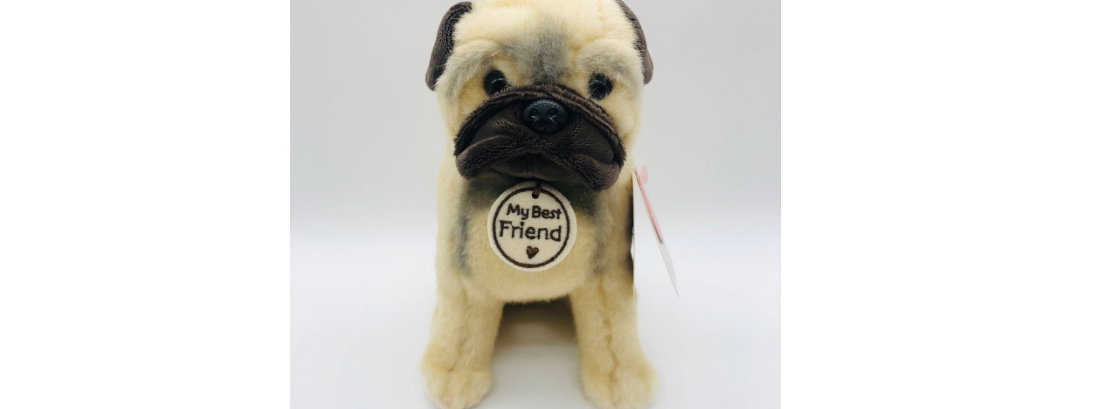 Pug My Best Friend Plush Hallmark 8"