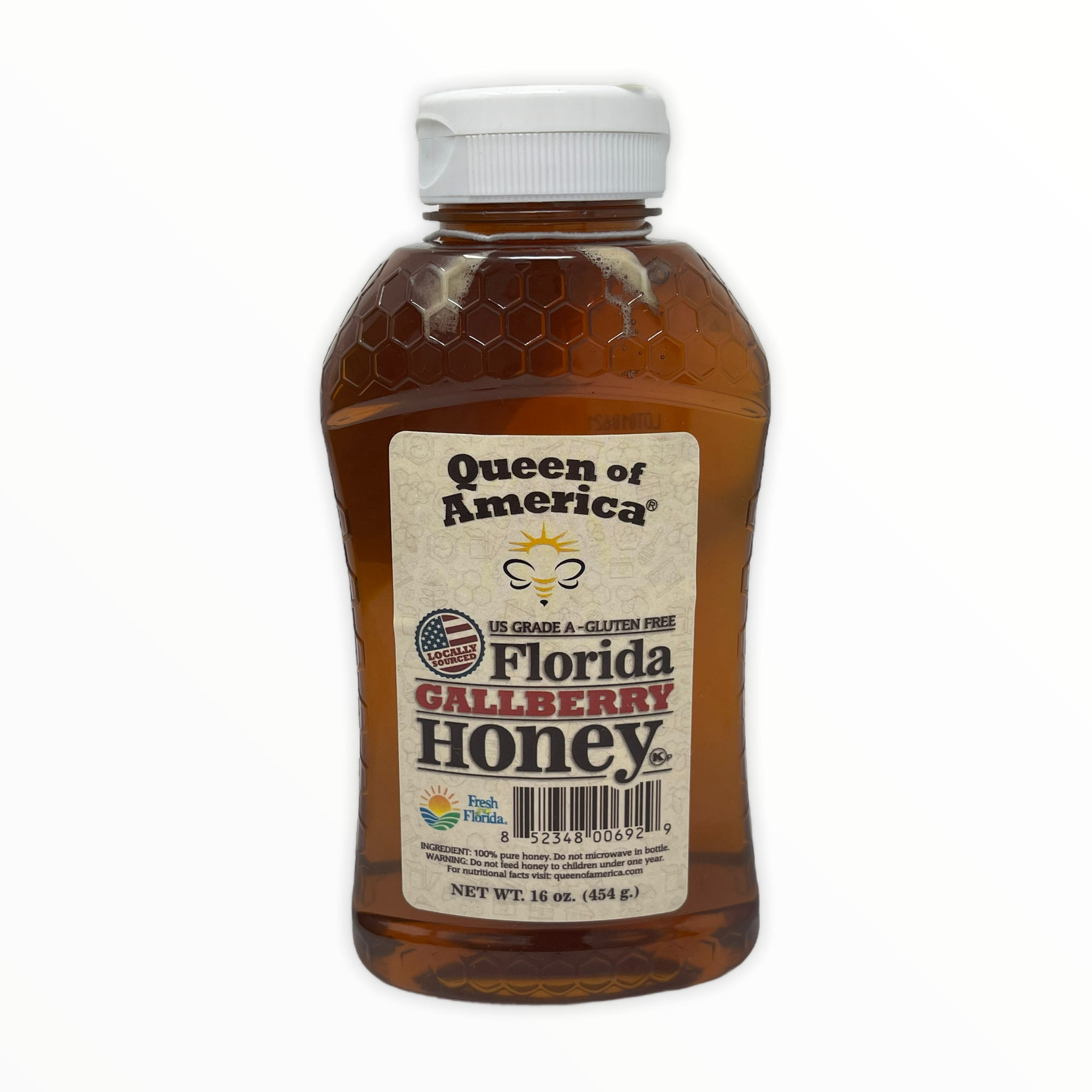 Queen of America Florida Gallberry Honey 16oz