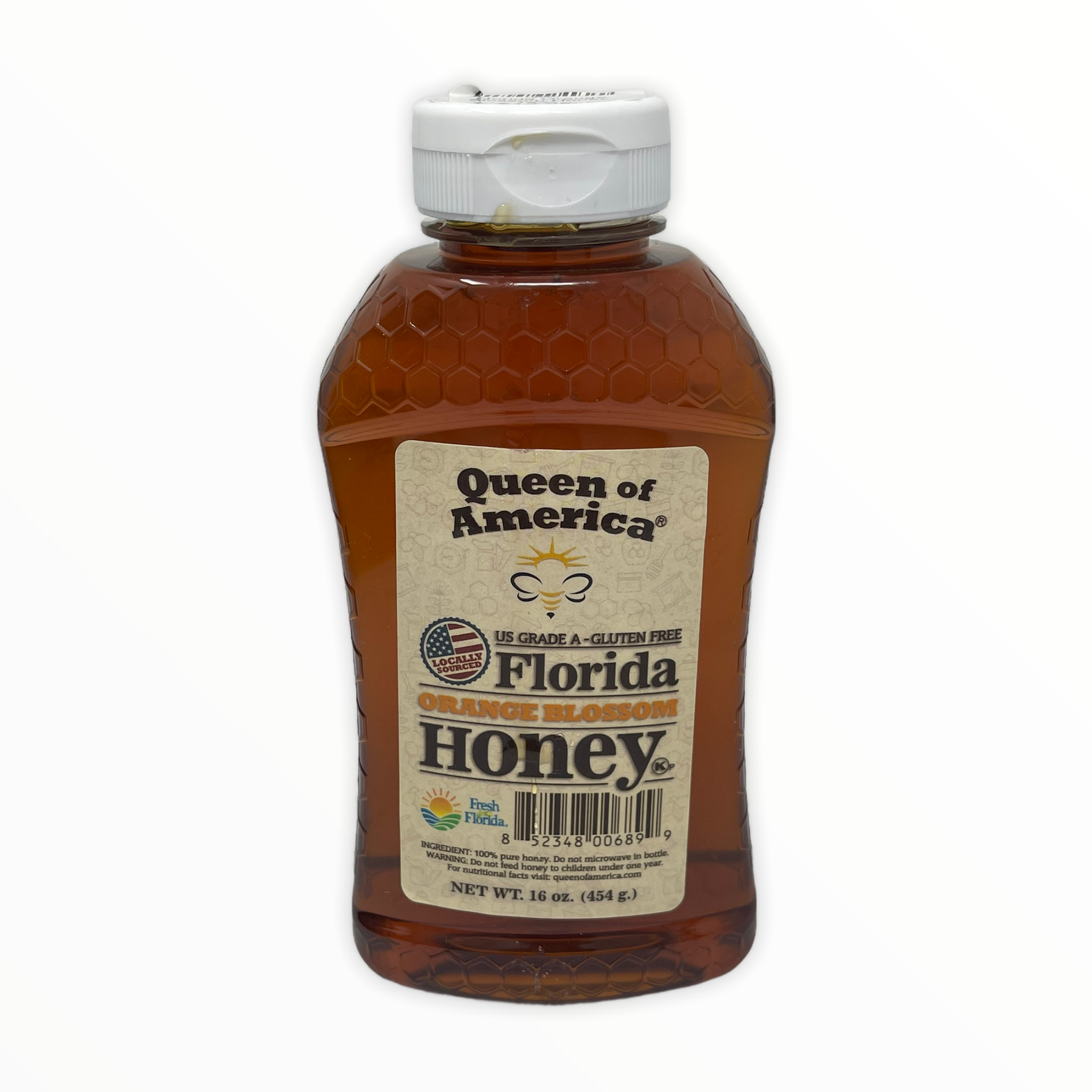 Queen of America Florida Orange Blossom Honey 16oz