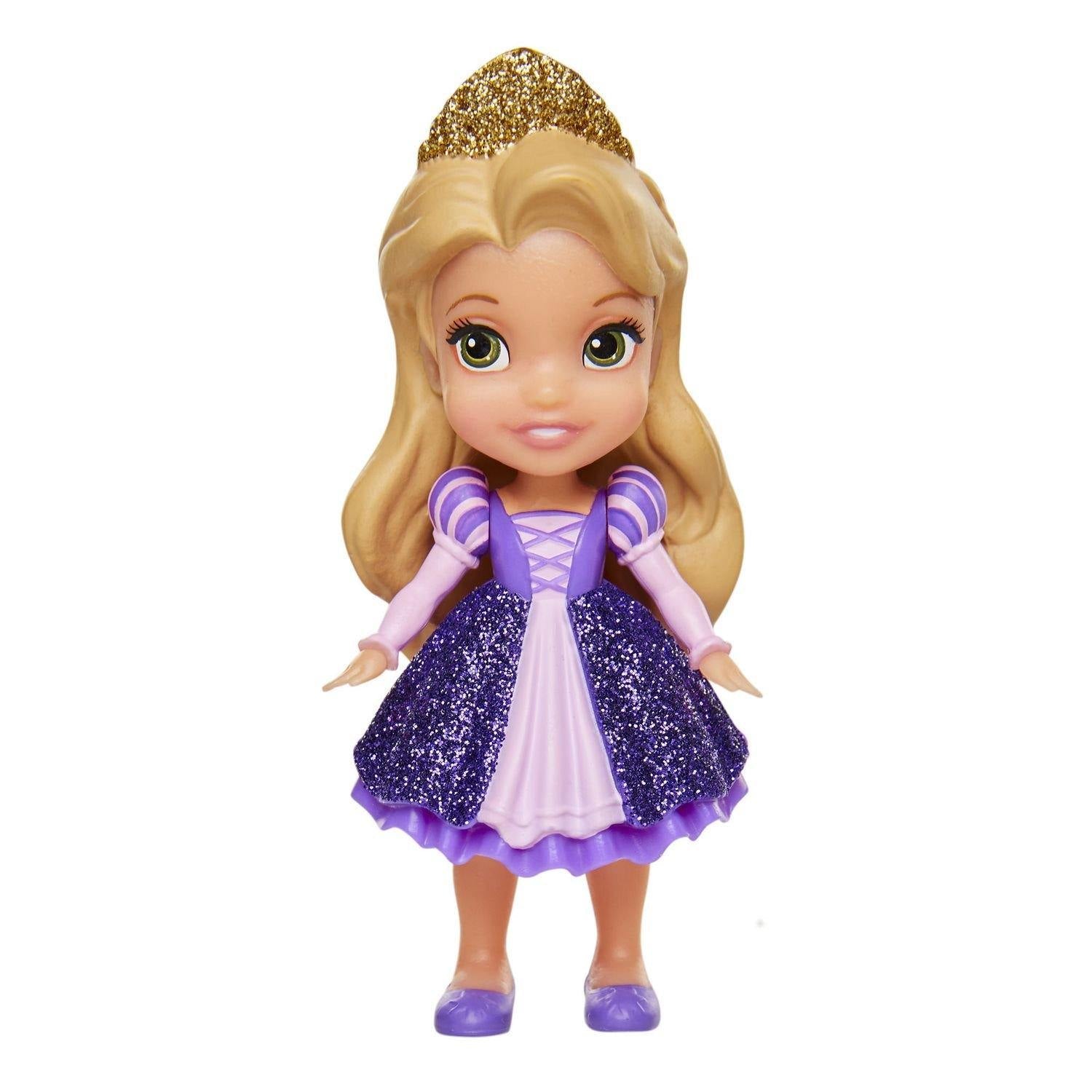 Rapunzel Tangled with Tiara Disney Princess Mini Toddler Doll 3"