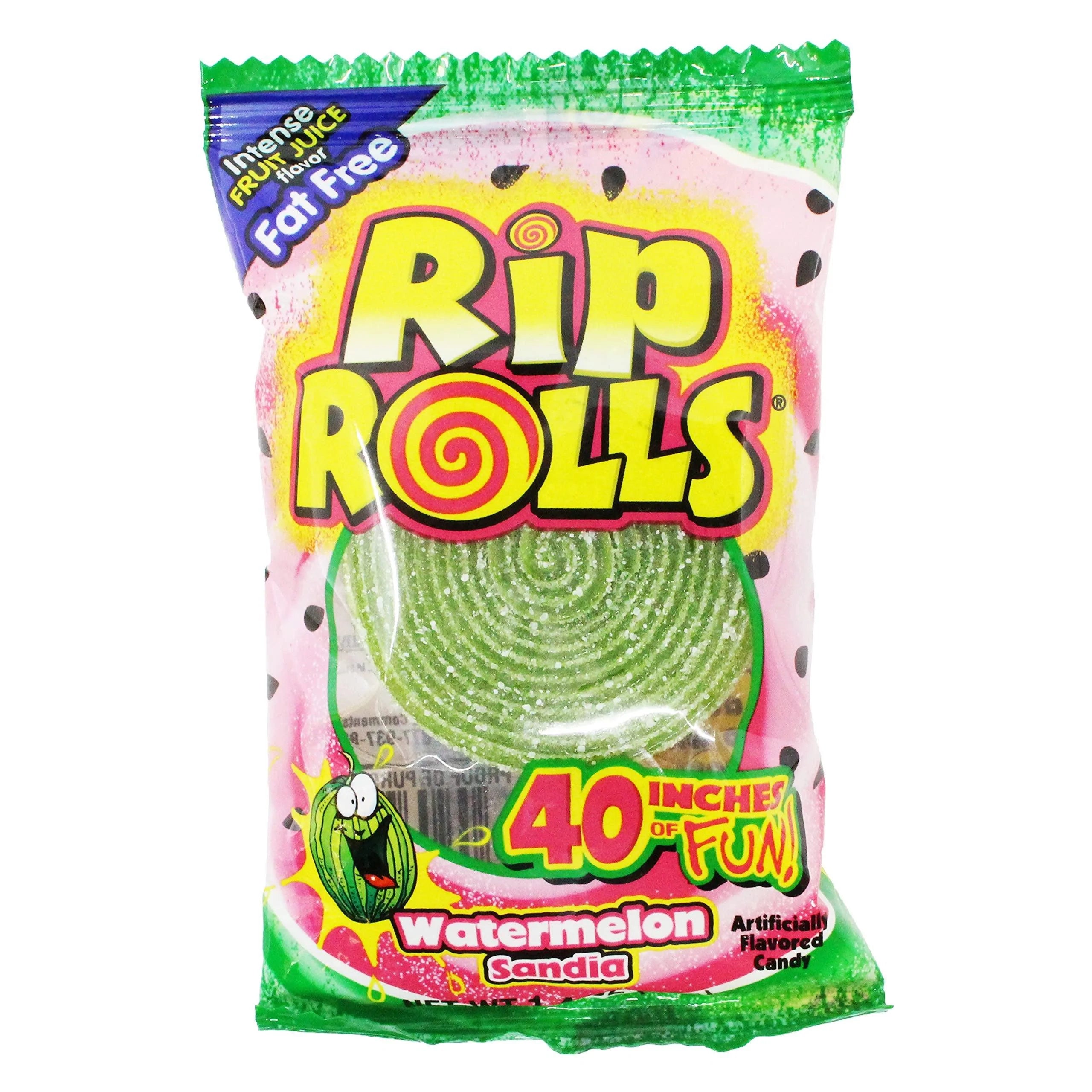 Rip Rolls Watermelon Candy