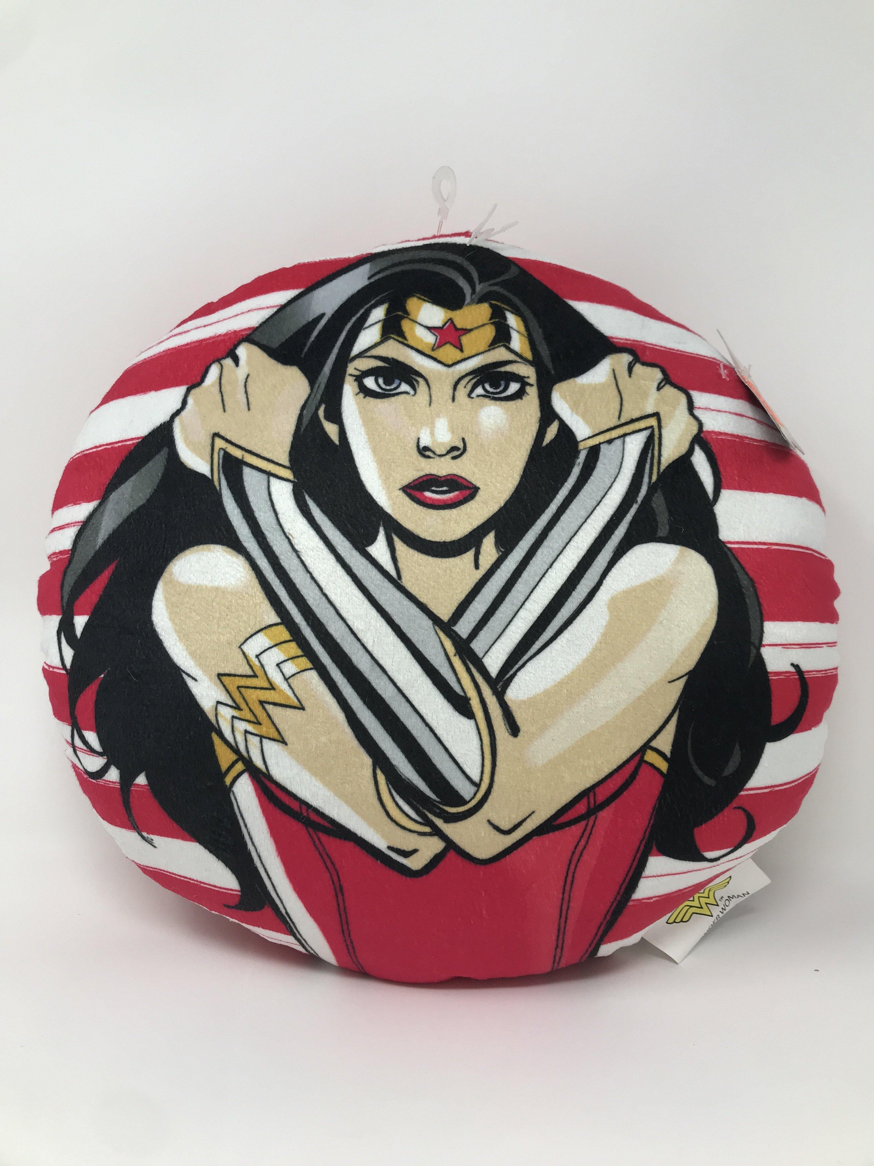 Round Wonder Woman Pillow 12x12"