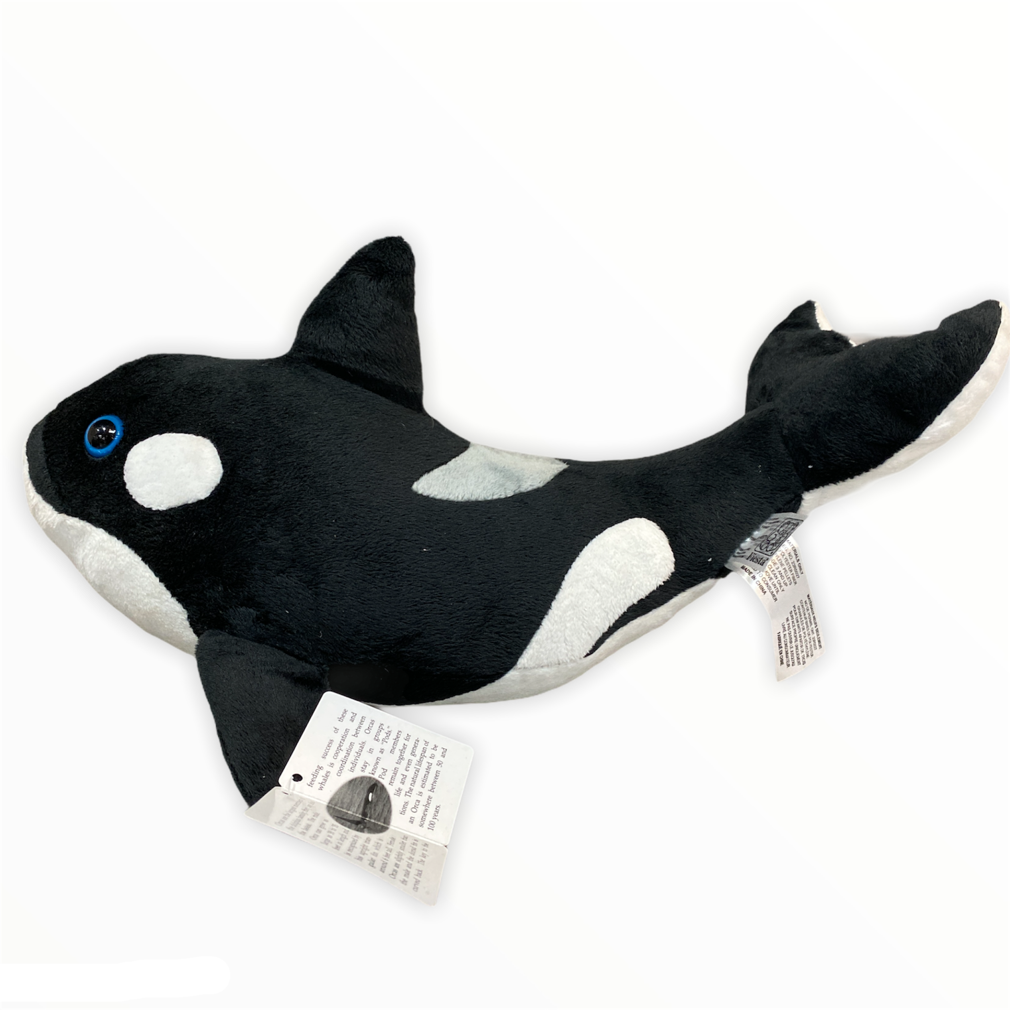 Sea & Shore 15" Orca Killer Whale Plush