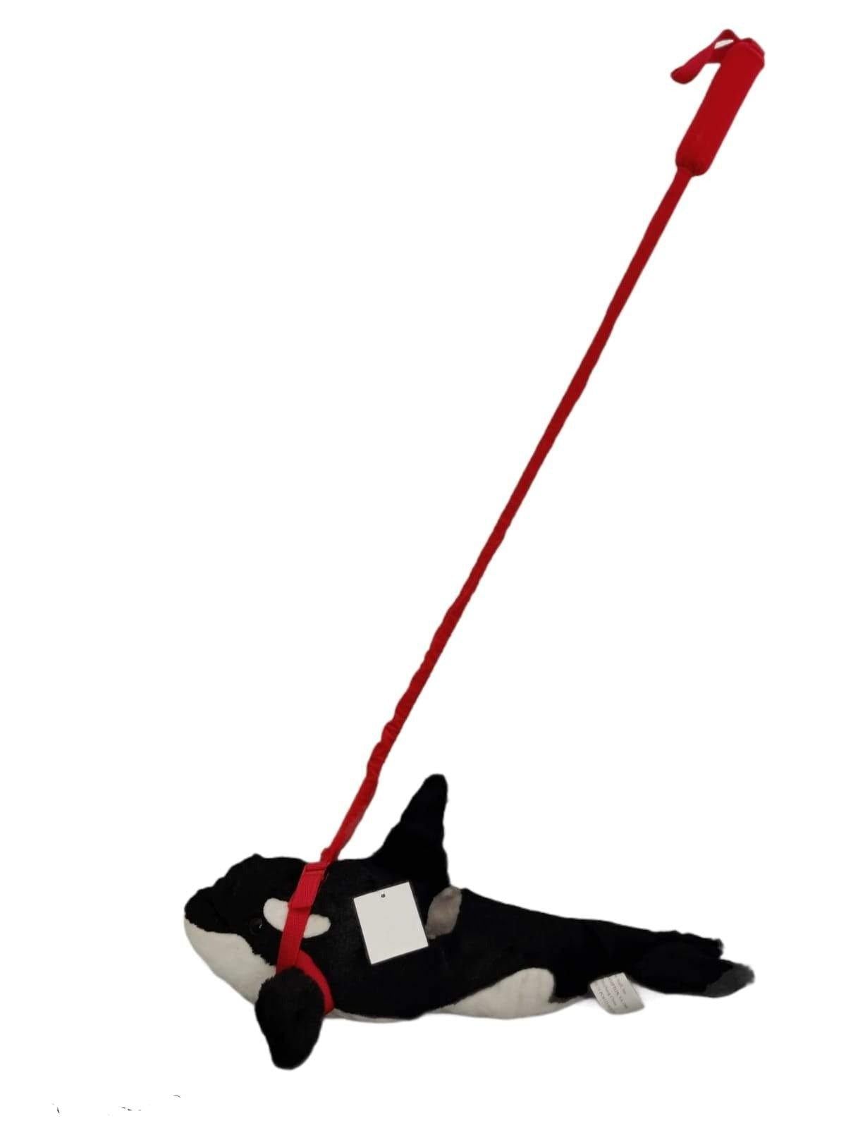 Sea Life Plush Toy On An Extendable Red Leash