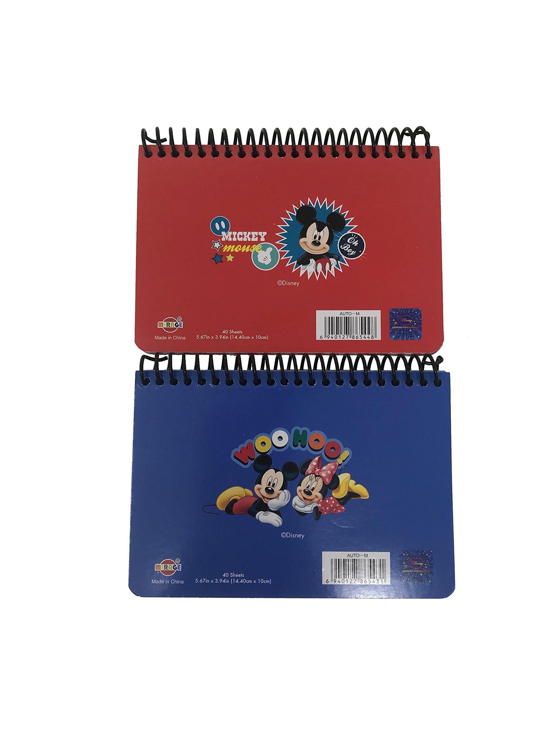 [SET OF 2] Disney Mickey Mouse and Friends Autograph Book