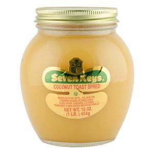 Seven Keys Coconut Toast Spread 16 oz  (3 Pack)