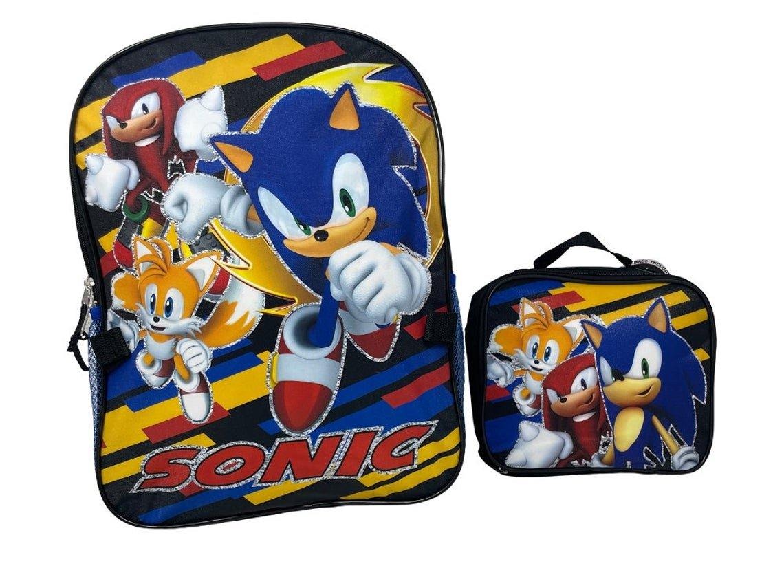 Sonic 16" Backpack with shaped lunch bag