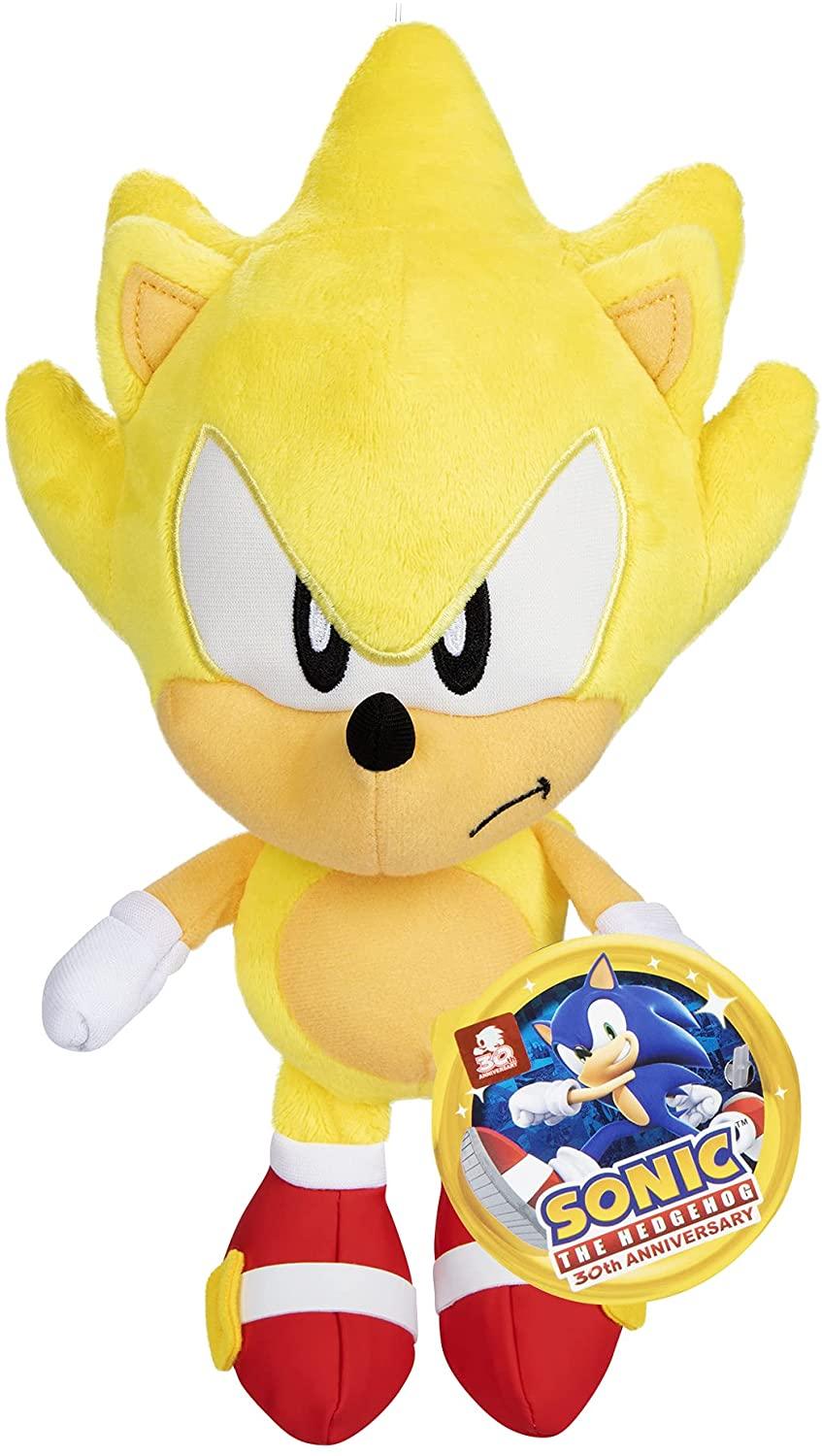 Sonic The Hedgehog-Plush 9-Inch Super Sonic Collectible Toy