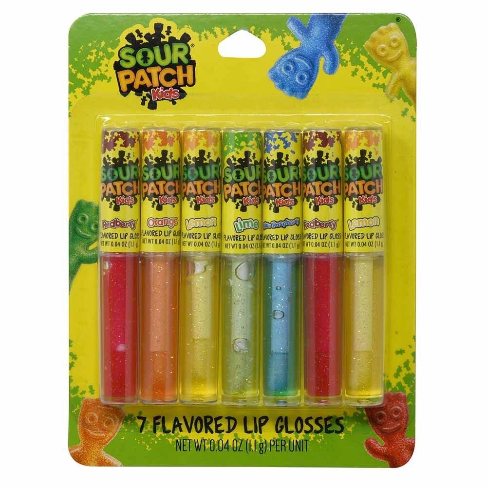 Sour Patch Kids 7 Pack Flavored Lip Gloss