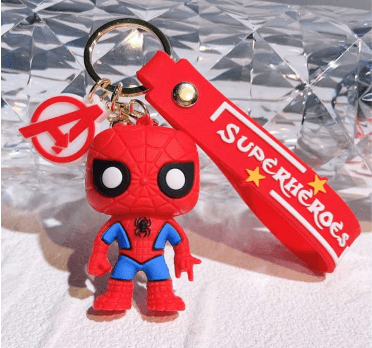 Spider-Man Superheroes Standing Pvc Keychain