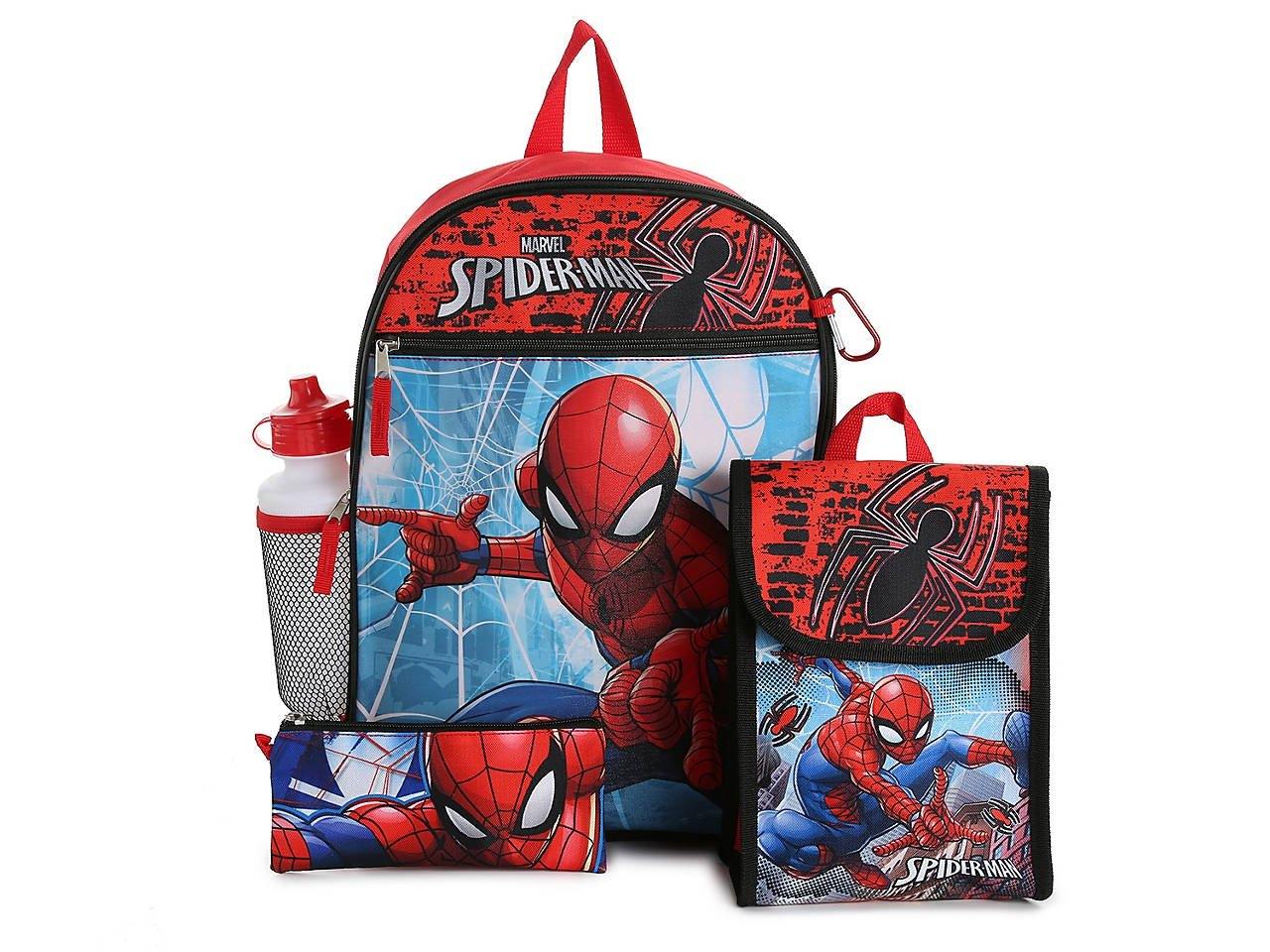 SPIDERMAN 16" BACKPACK 5PC SET W/LUNCH KIT