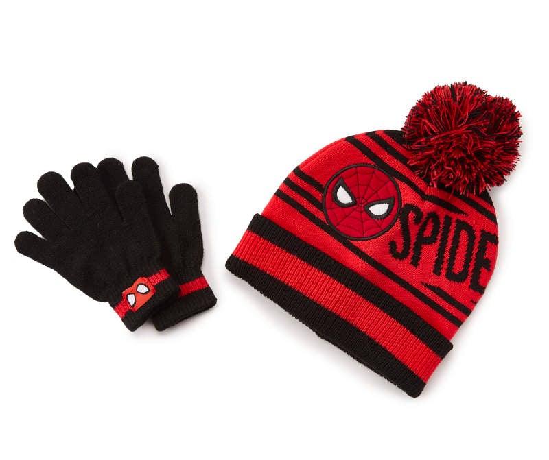 Spiderman Knit Hat & Glove Set