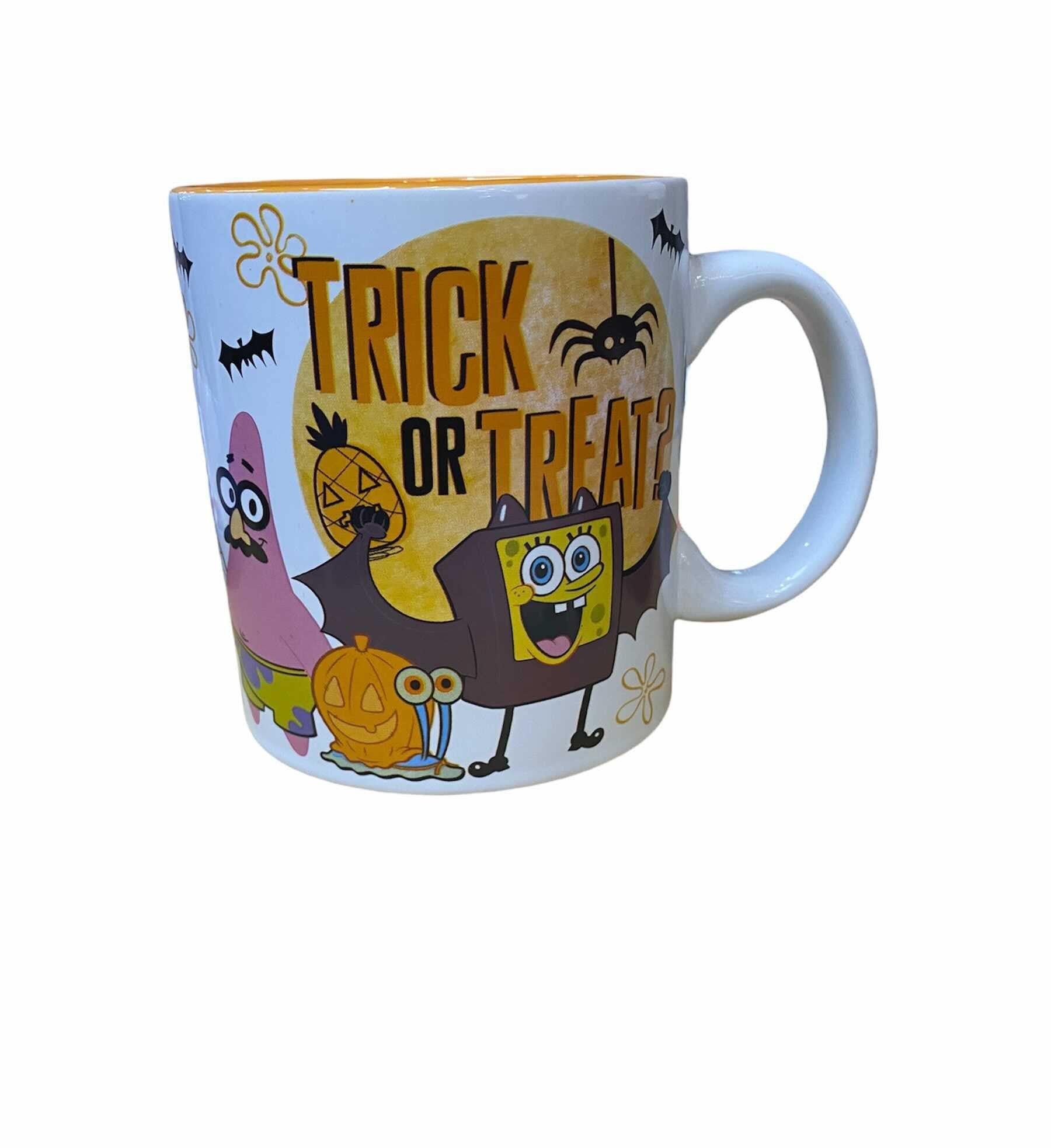 Spongebob Halloween Scene Trick or Treat 20 oz Ceramic Mug