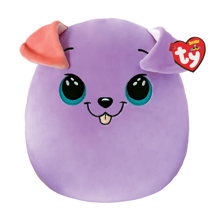 Squish-a-Boo Bitsy Purple Dog 10"