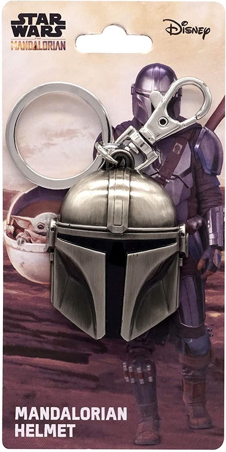 Star Wars Mandalorian Helmet Pewter Keyring