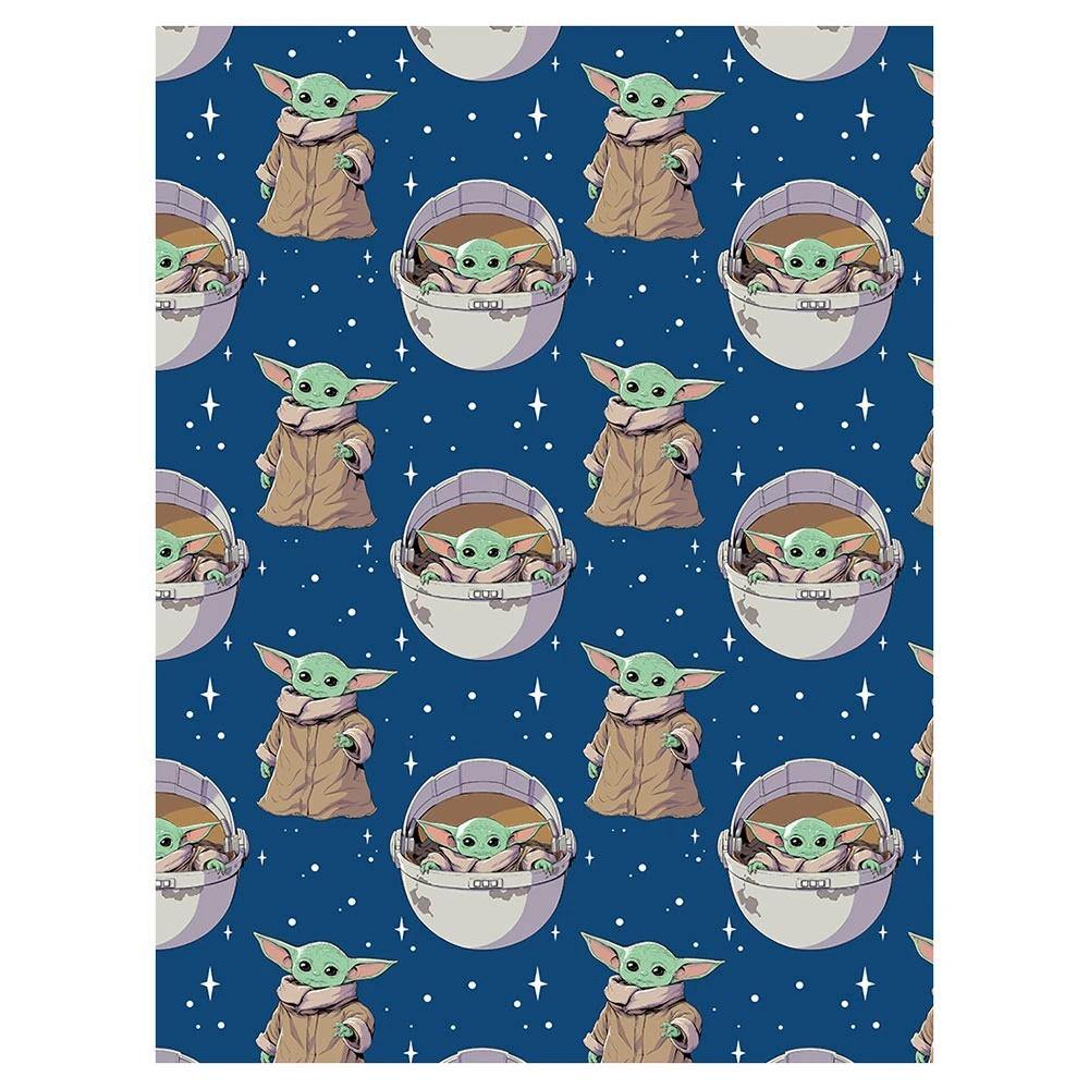 Star Wars The Mandalorian Baby Yoda Throw Blanket 45" x 55"