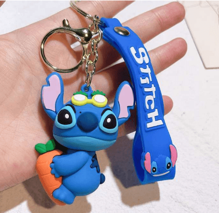 Stitch Carrot Pvc Keychain