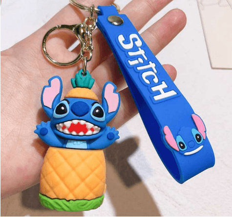 Stitch Pineapple Pvc Keychain