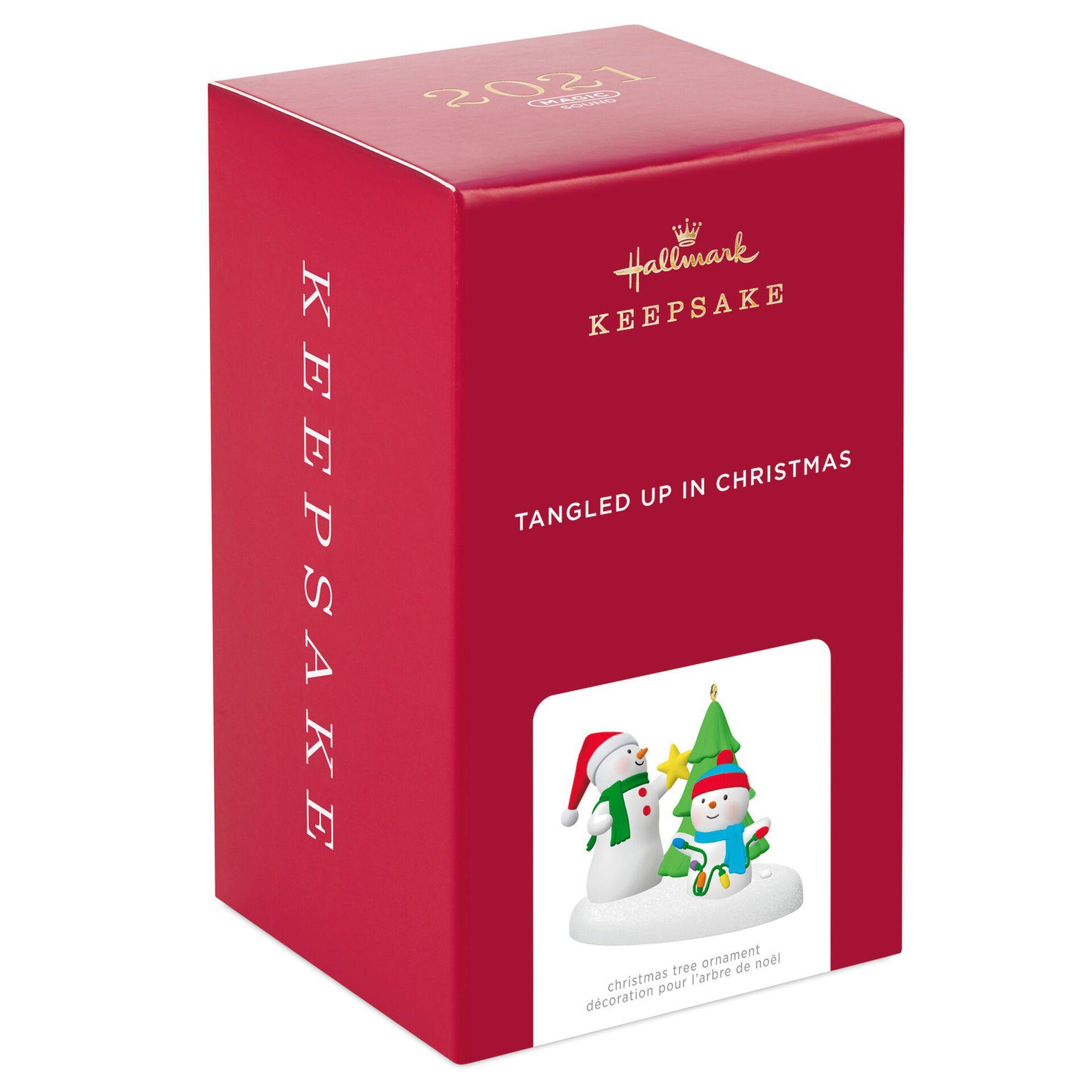 Tangled Up in Christmas Snowman Musical Ornament